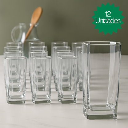 Copo Bali Signature – Kit 12 Unidades em Vidro Transparente