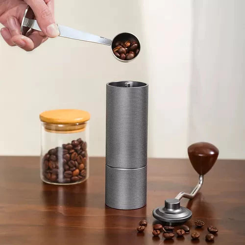 Icoffee Moedor de Café Manual Precision Barista – Ajuste Fino + Pincel