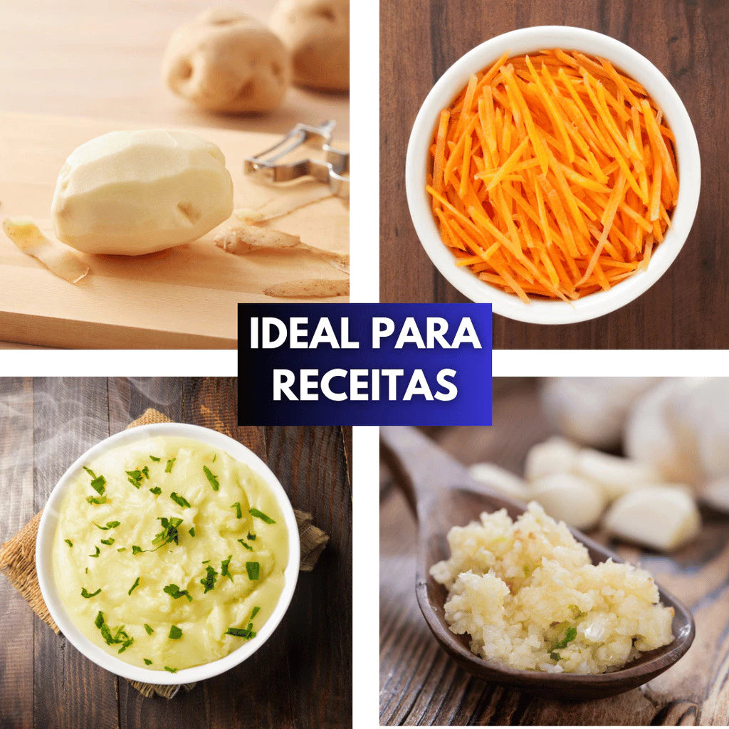 Kit 6 em 1 para Cozinha – Amassador, Ralador, Peneira e Espremedor