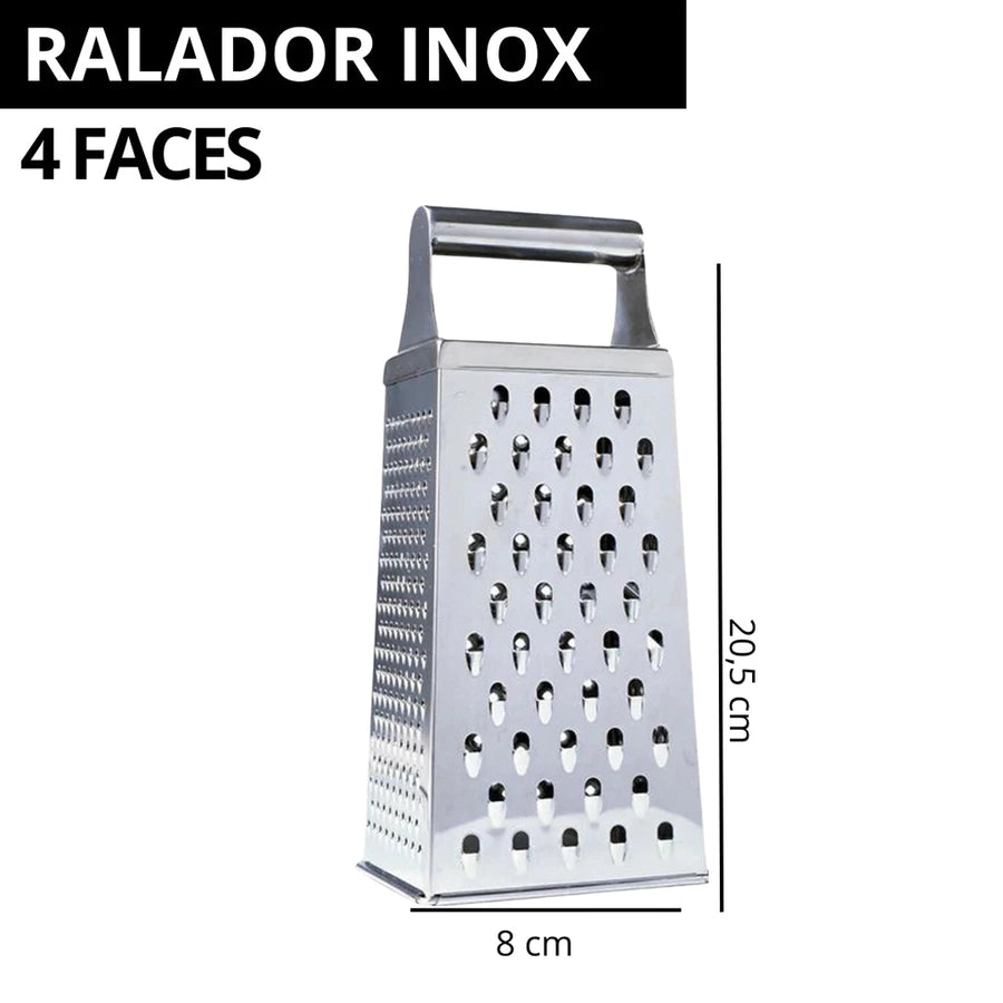 Kit Cozinha Inox 5 Peças + Ralador Grátis