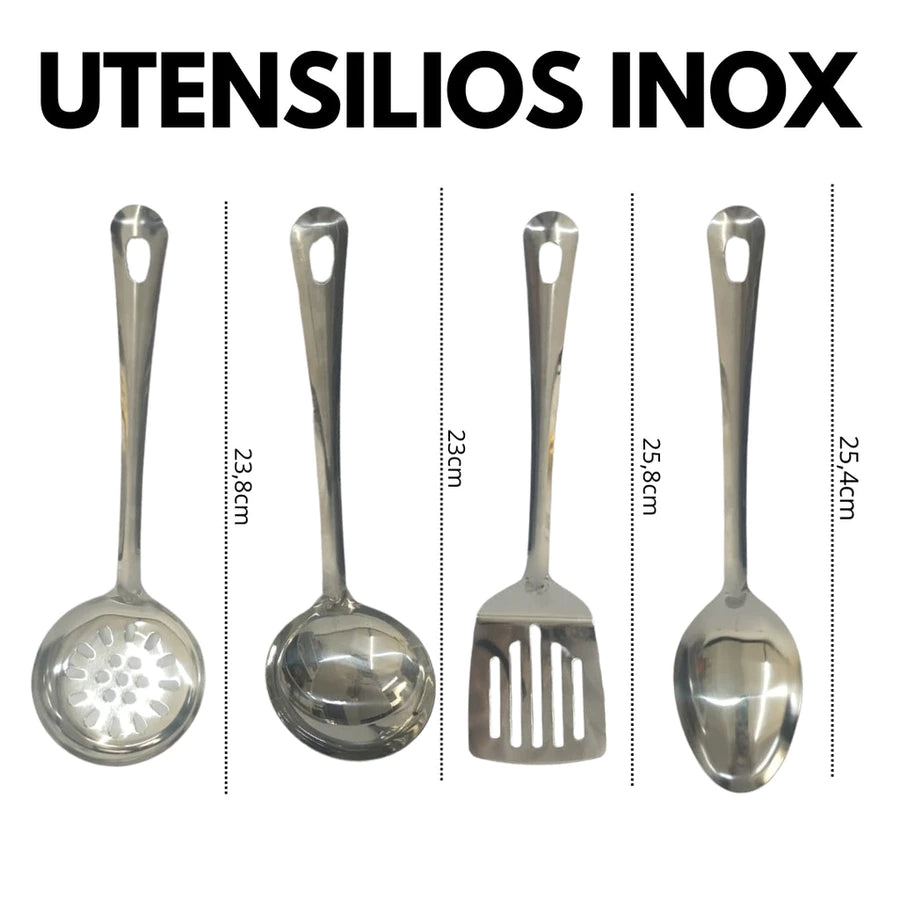 Kit Cozinha Inox 5 Peças + Ralador Grátis